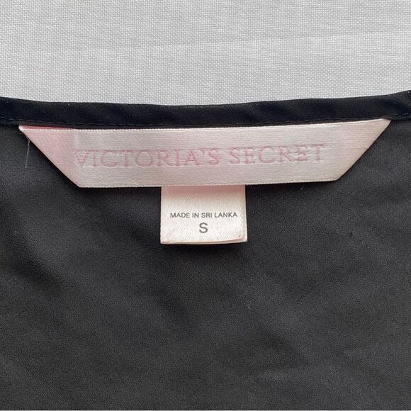 Vintage 90's Victoria's Secret Black Sheer Tunic Top Size Small - Picture 10 of 14
